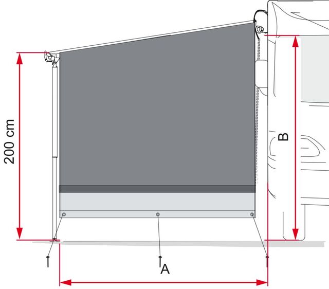 Sidovägg FIAMMA Side Block F45/F80