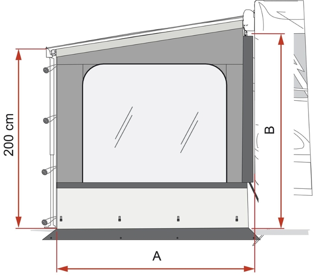 Seitenwand Fiamma Side W Pro F45 / F65 / F80