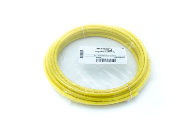 Luftslang 6 mm gul Länge 10 m