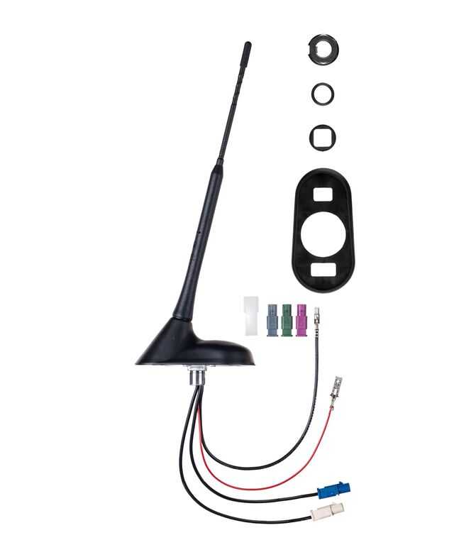 Combi-flex antenna ATTB FM, DAB+/DVB-T2, GPS,23cm pole